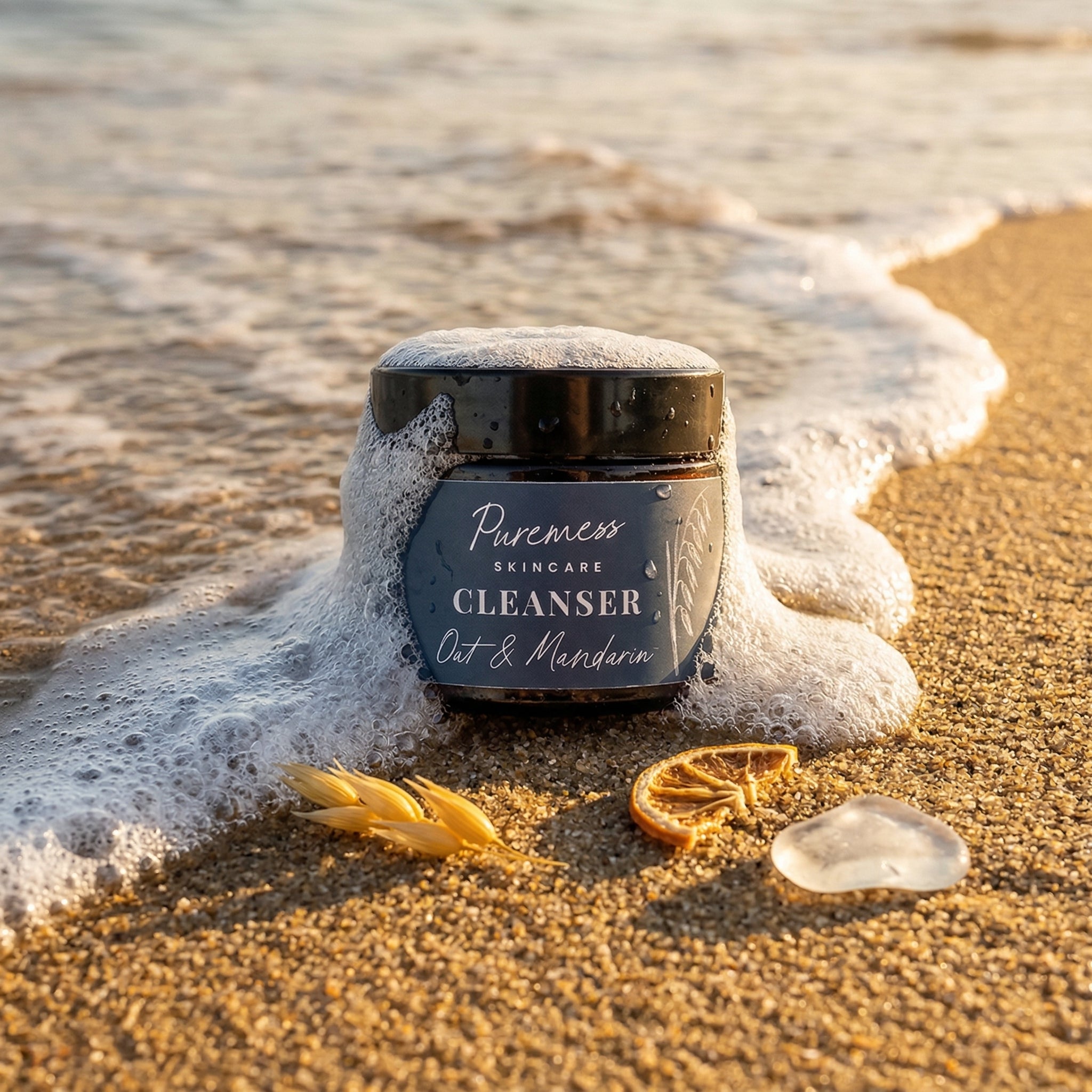 Sanfte Reinigungscreme mit Hafer und Mandarine für Männer – 50 g