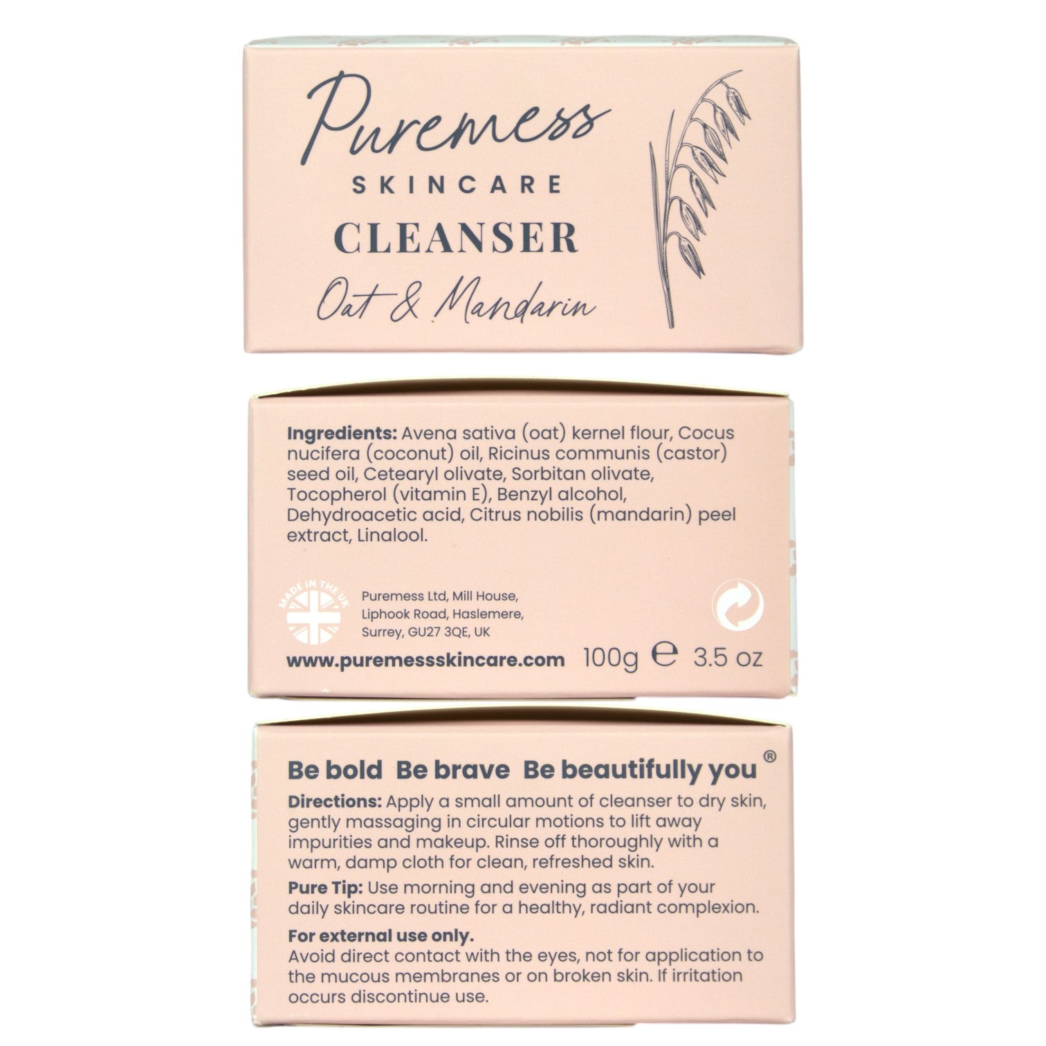 Oat & Mandarin Natural Facial Cleanser