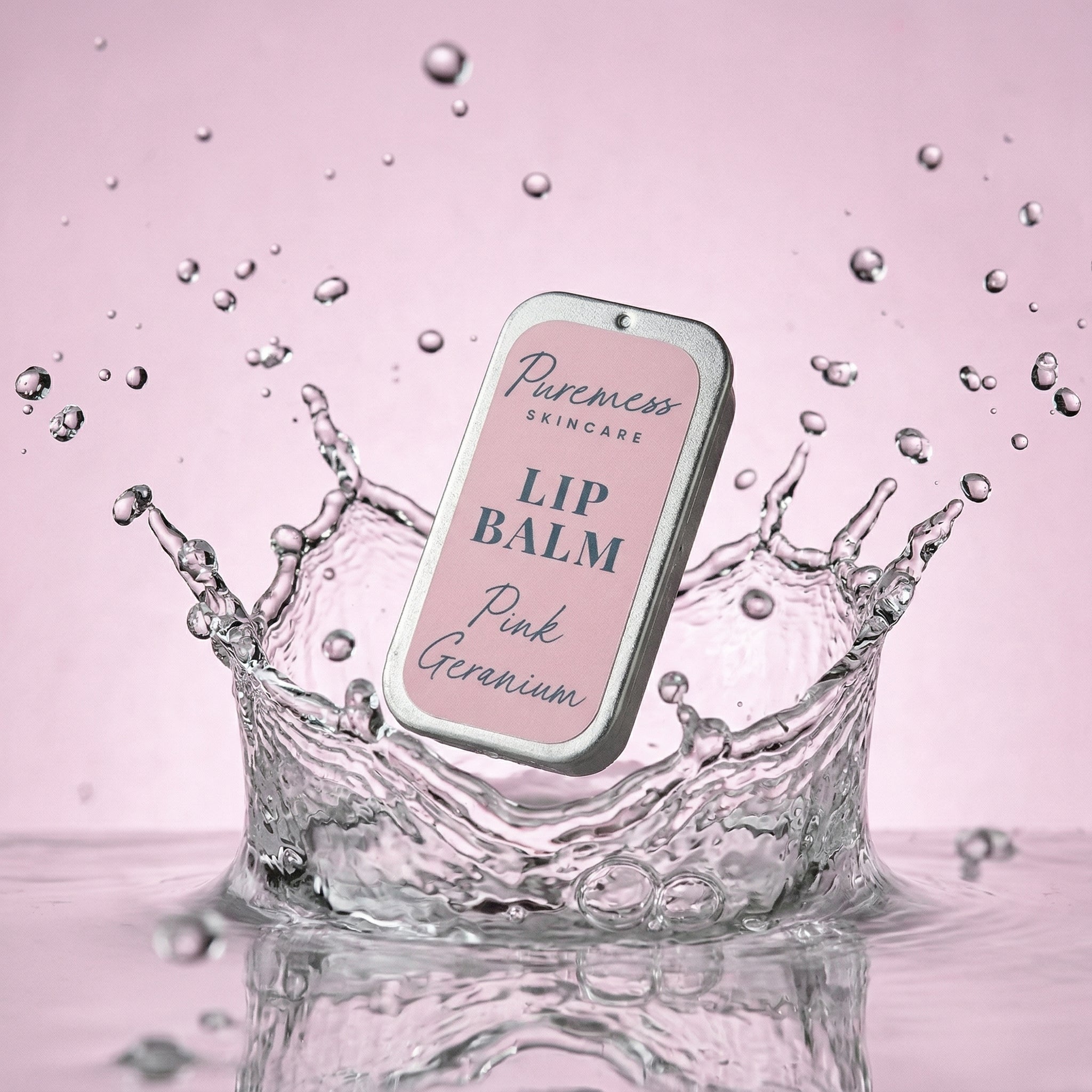 Pink Geranium Lip Balm - Travel Essential