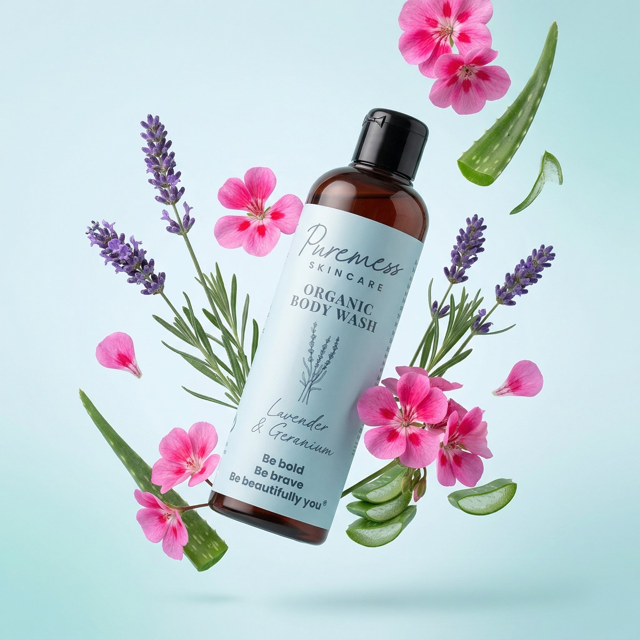 Lavender & Geranium Organic Body Wash