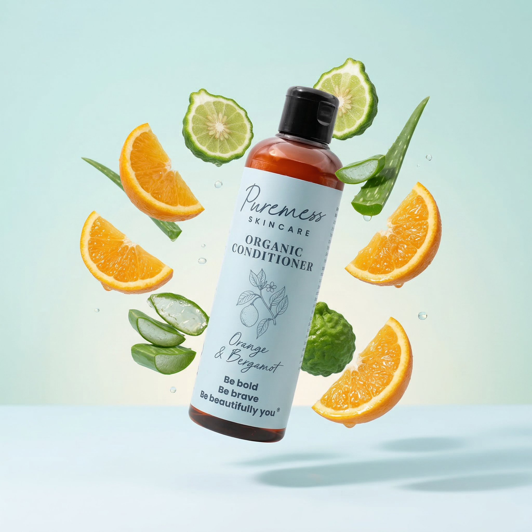 Après-shampoing bio à l'orange et à la bergamote - 250 ml