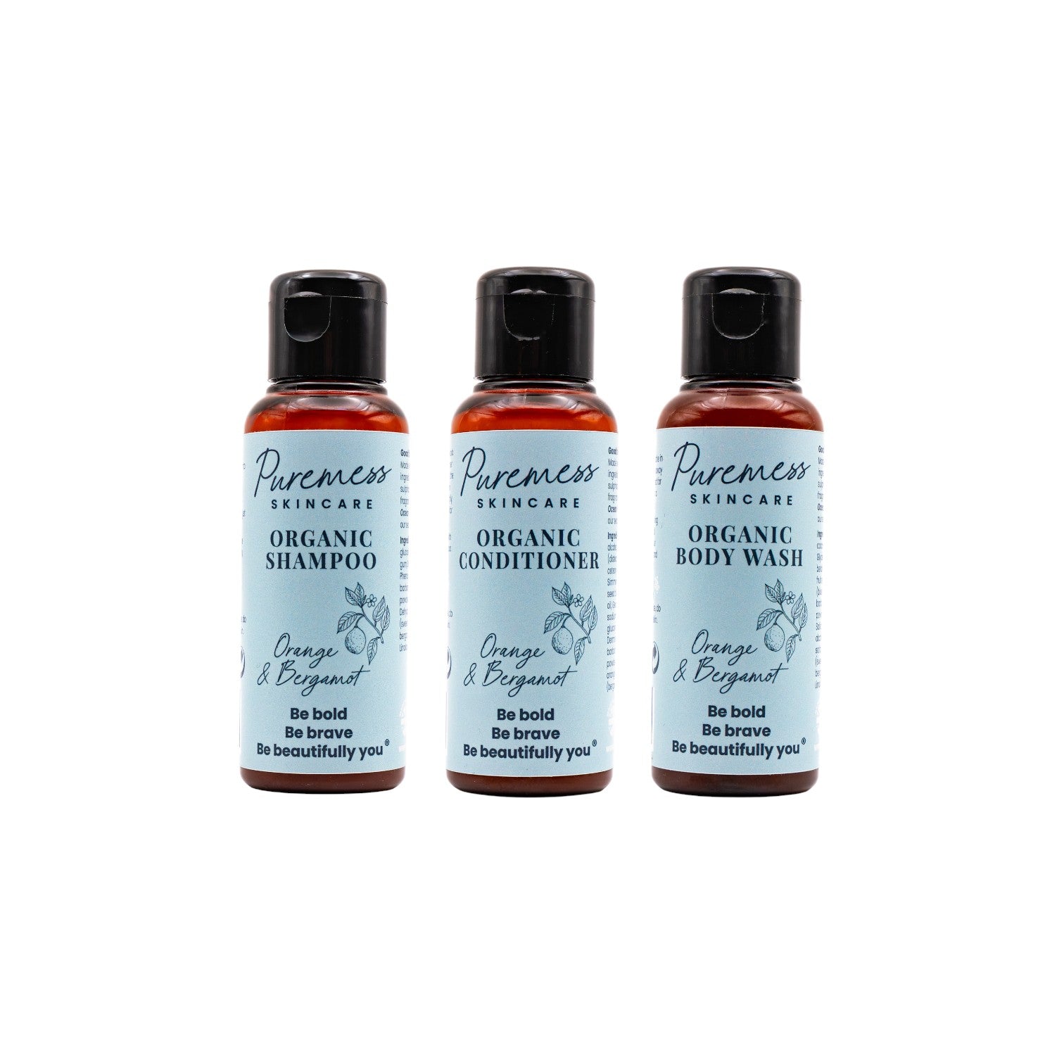 Orange & Bergamot Organic Hair & Body Travel Bundle