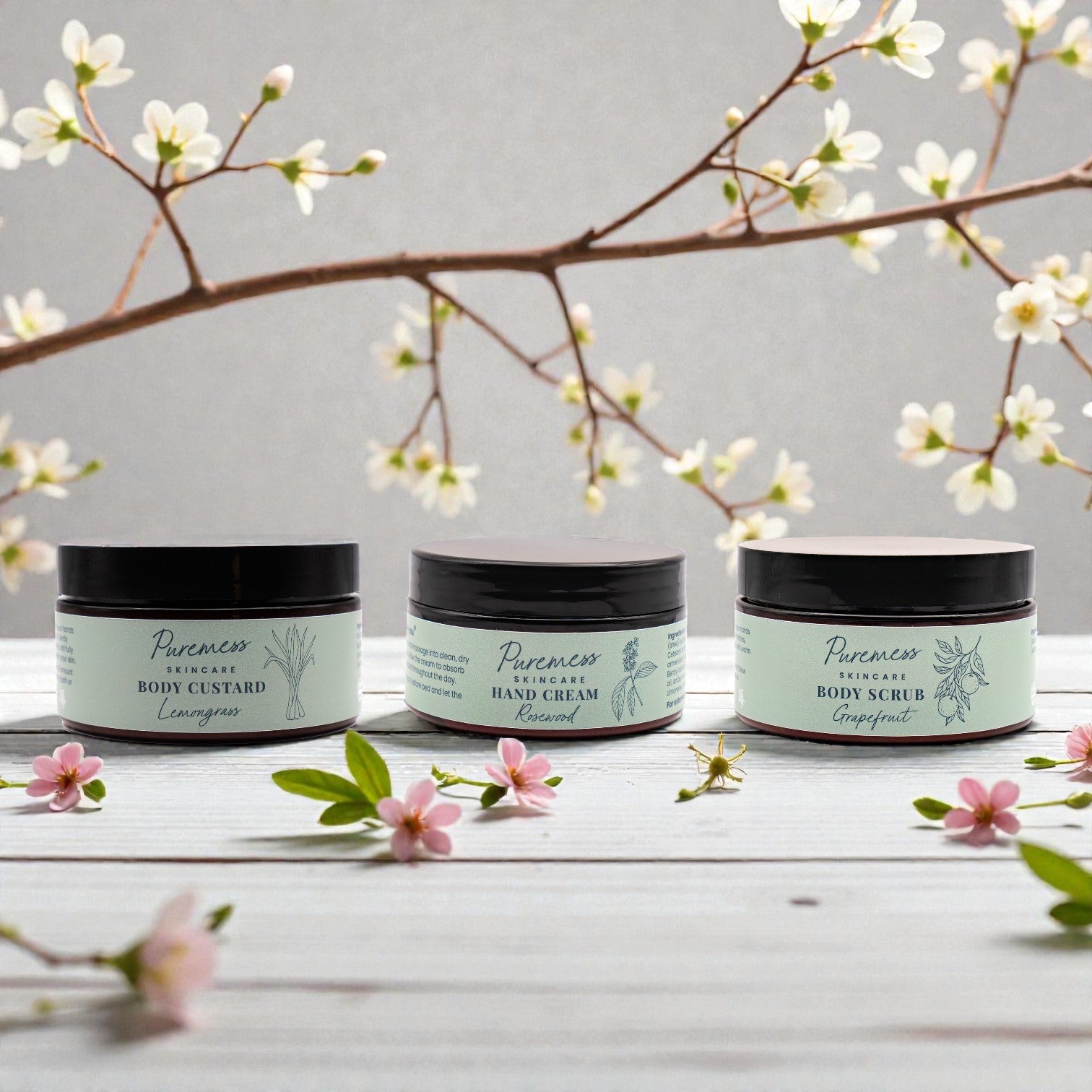 Coffret de soins de la peau Gommage et Hydratation à la Citronnelle