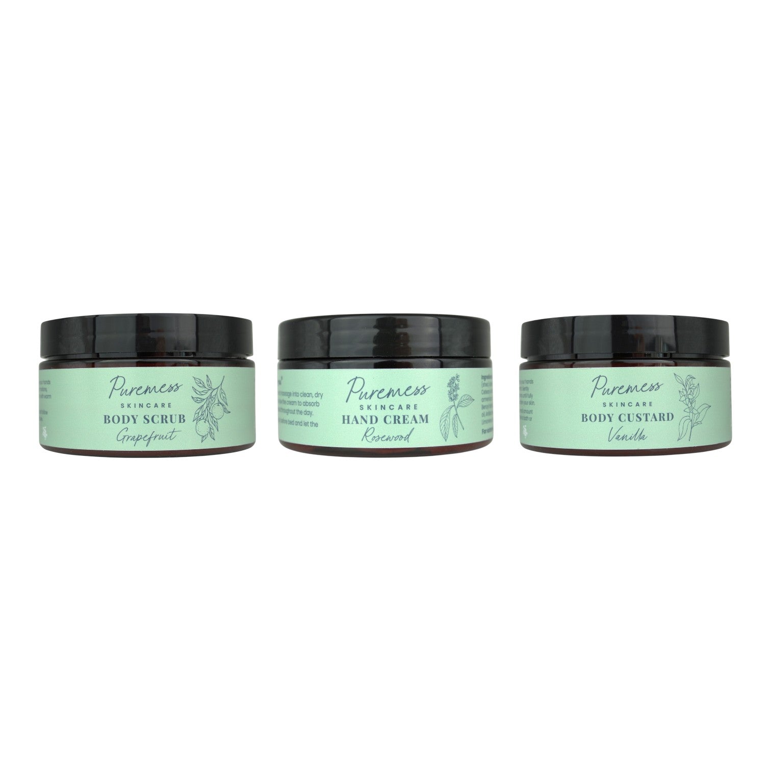 Scrub & Hydrate Rosewood & Vanilla Bundle | Natural Body Care Gift Set