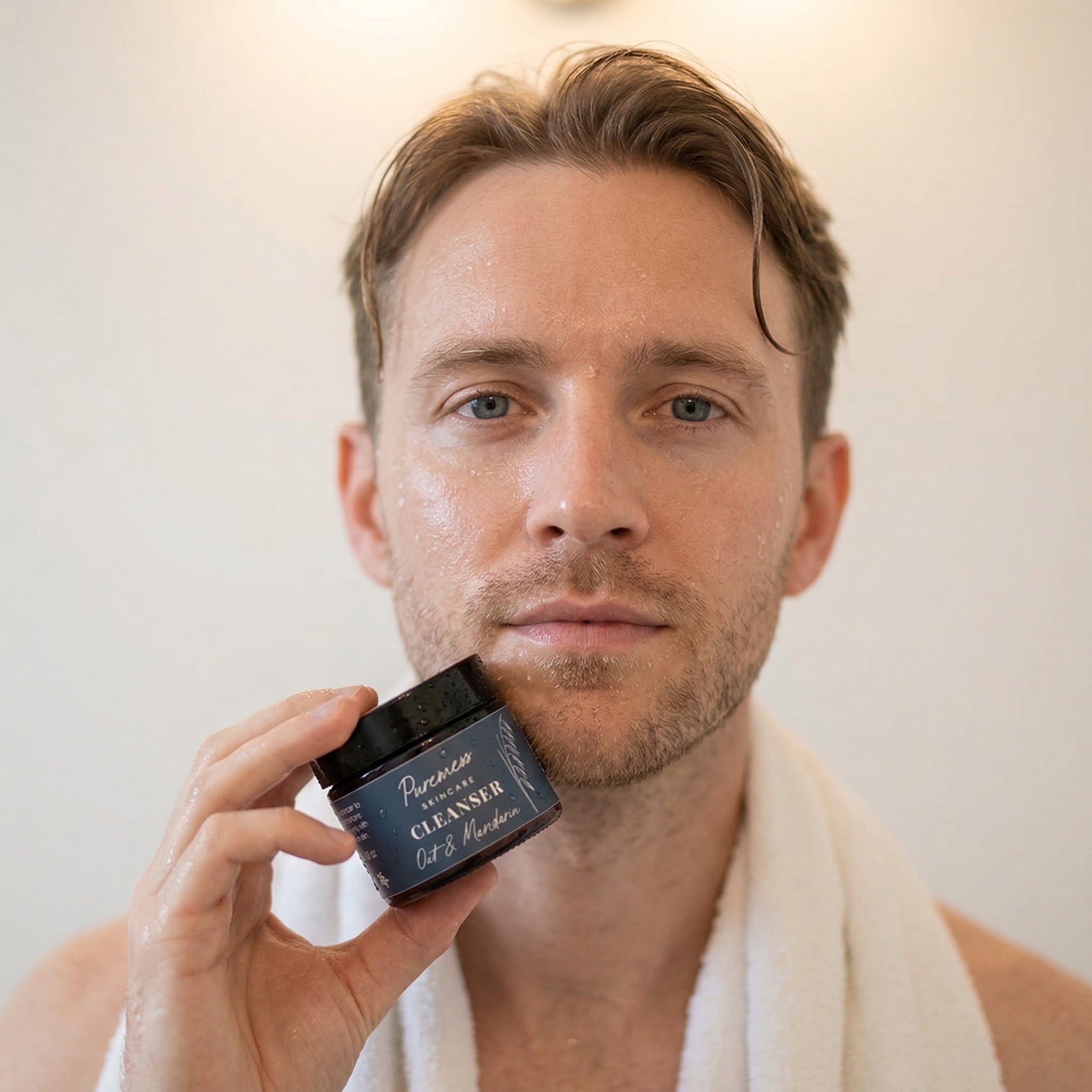 Sanfte Reinigungscreme mit Hafer und Mandarine für Männer – 50 g 