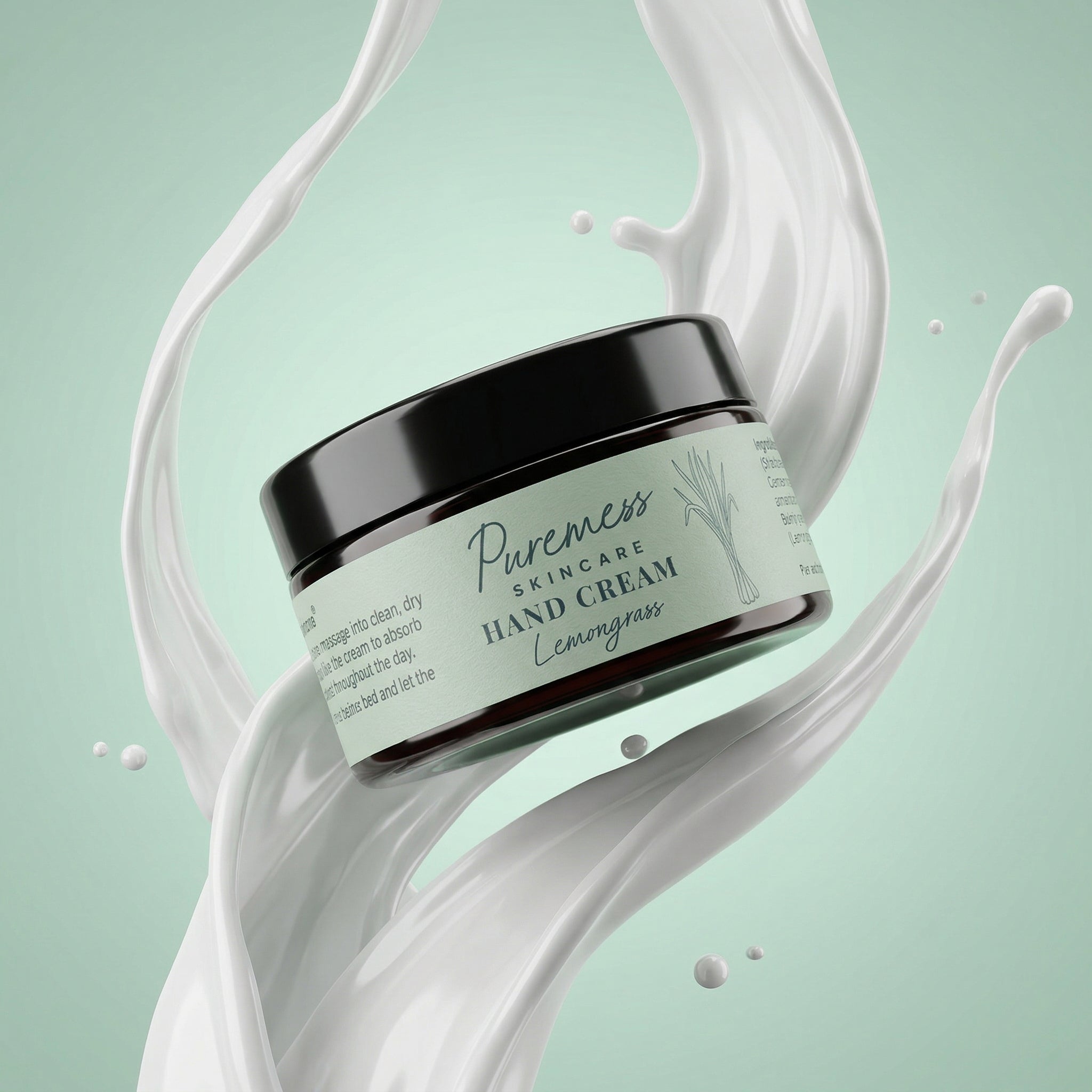 Natural Hand Cream Lemongrass Shea Butter Apricot Kernel Oil