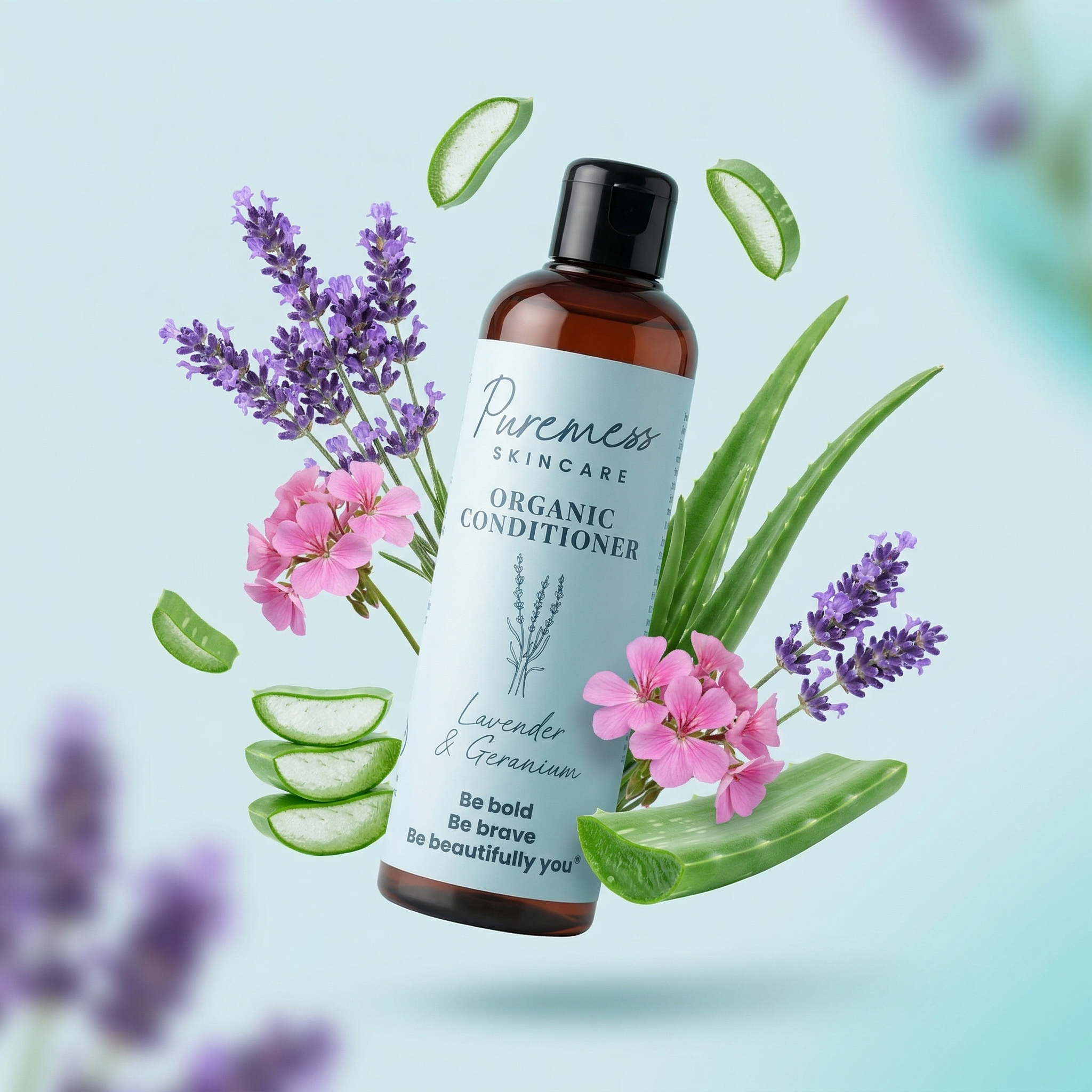 Après-shampoing bio à la lavande et au géranium - 250 ml