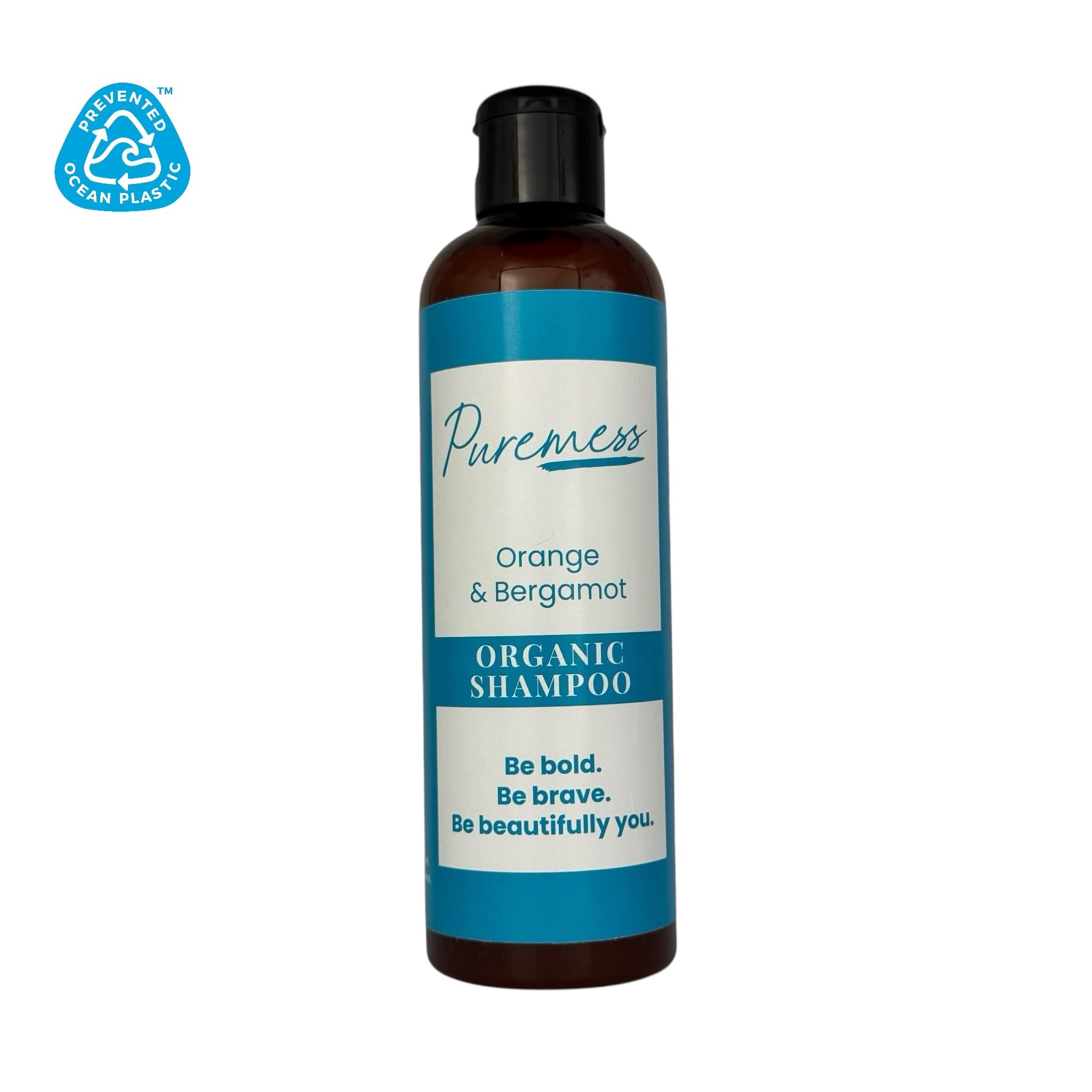 Orange & Bergamot Organic Shampoo with botanical ingredients, sustainable packaging, handmade in the UK, natural skincare,. - Orange & Bergamot Organic Shampoo - PUREMESS SKINCARE