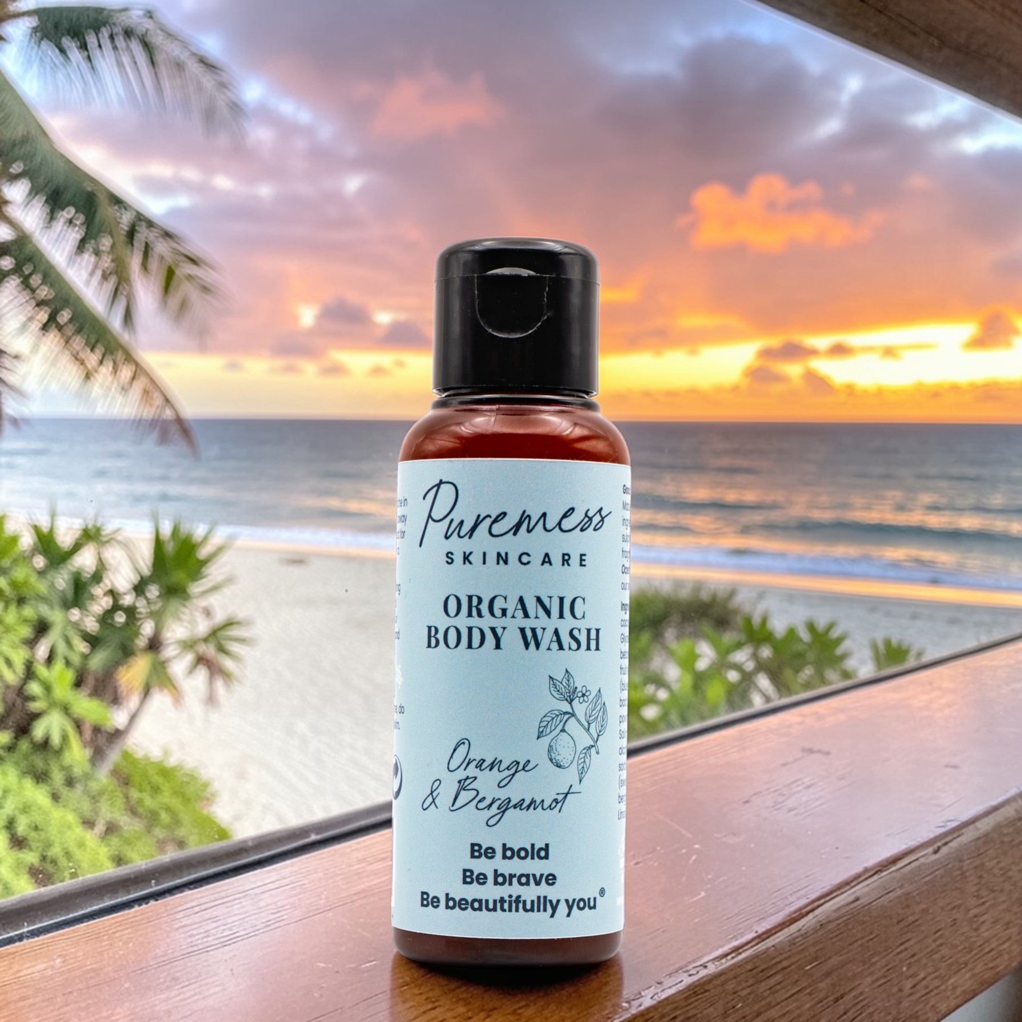 Orange & Bergamot Organic Body Wash - Travel Essential