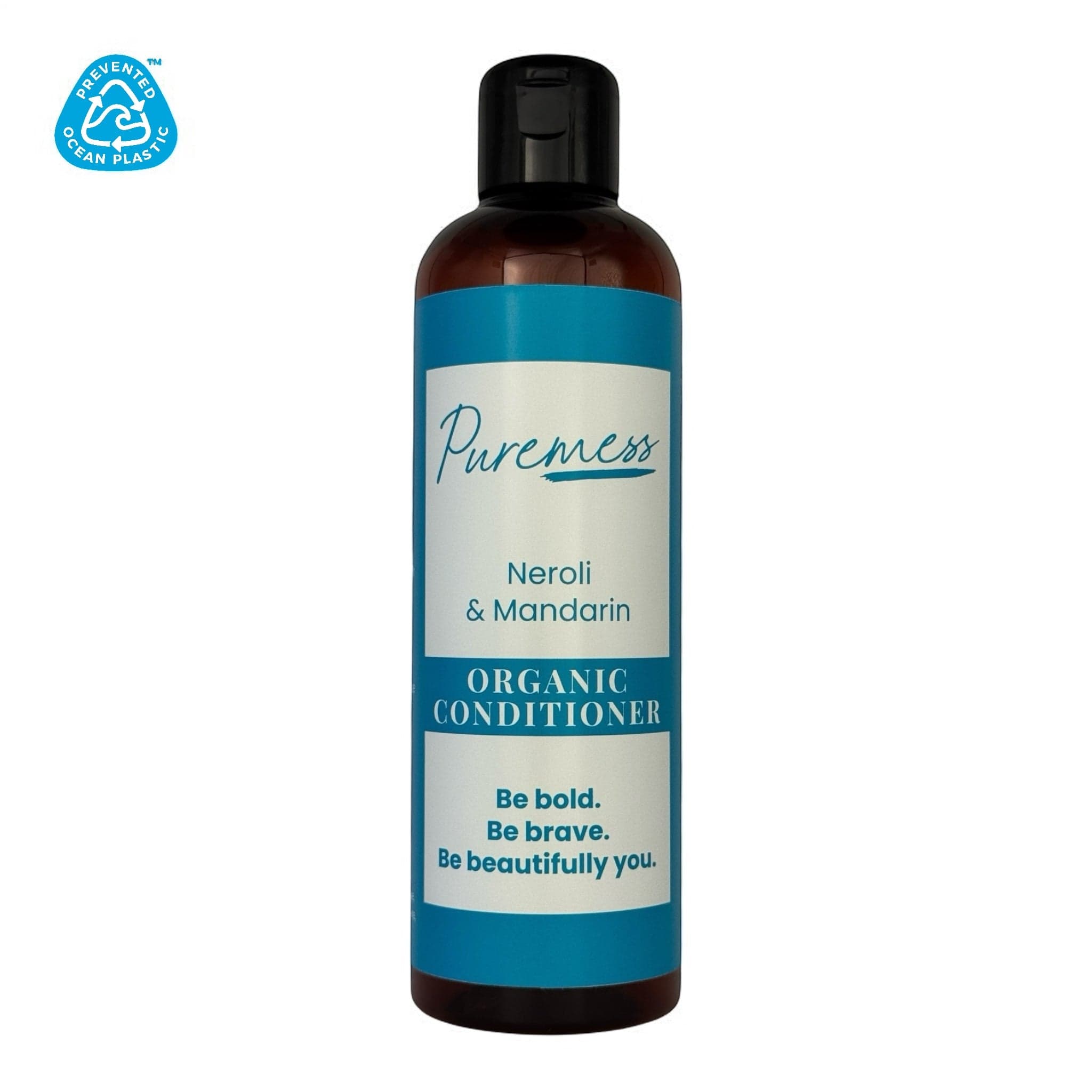Puremess Neroli & Mandarin organic conditioner with botanical ingredients in eco-friendly beauty packaging, handmade in the. - Neroli & Mandarin Organic Conditioner - PUREMESS SKINCARE