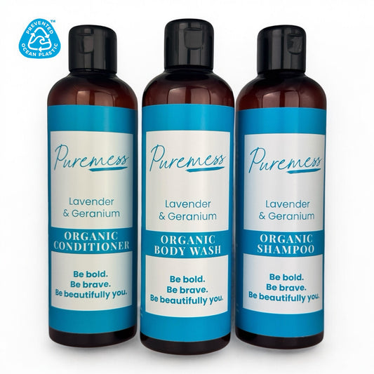 Coffret Cheveux et Corps Bio Lavande et Géranium – 3 x 250 ml