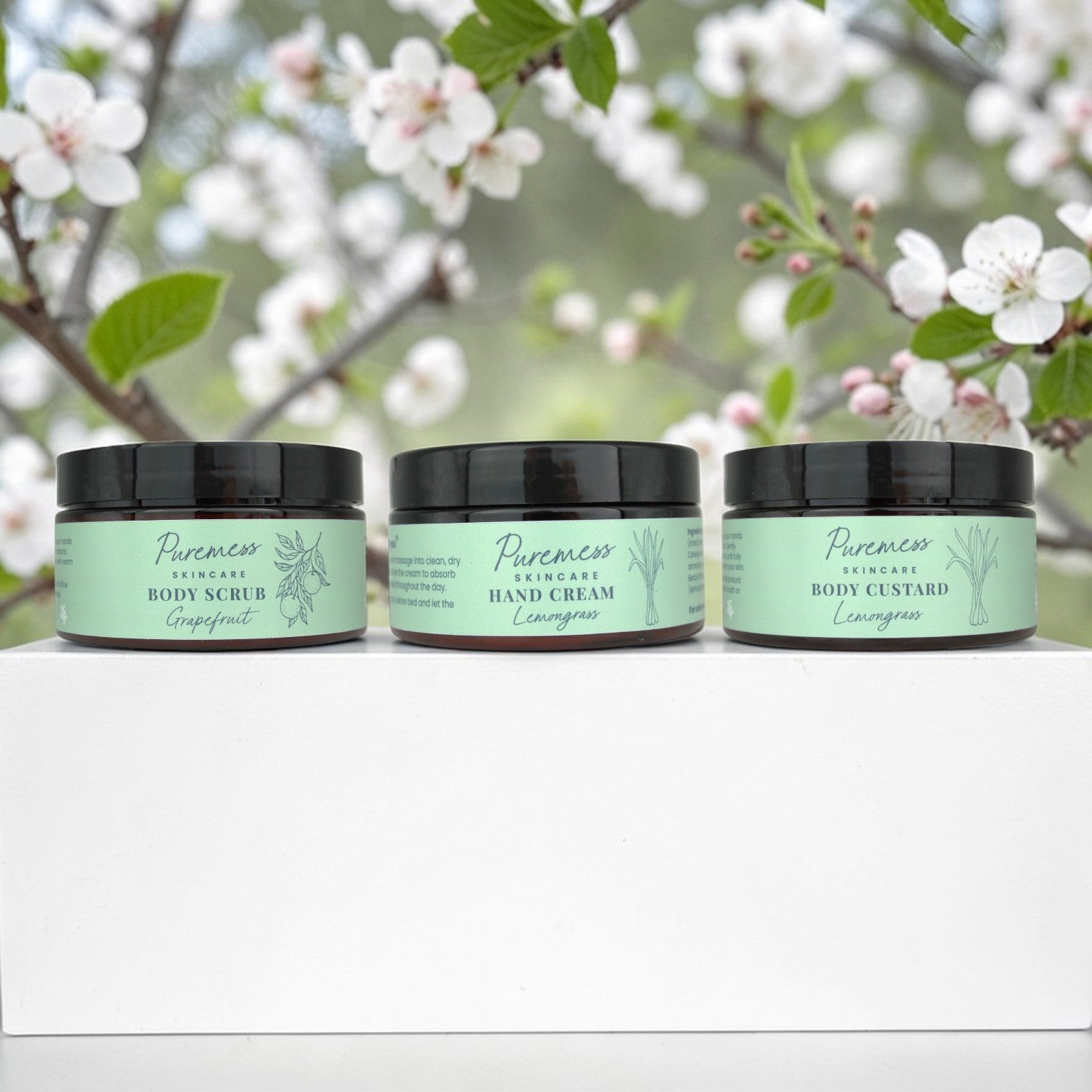 Coffret de soins de la peau Gommage et Hydratation à la Citronnelle