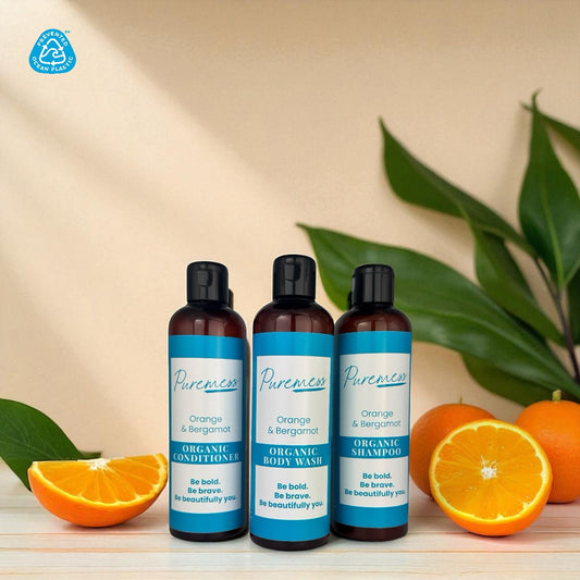 Coffret Cheveux et Corps Bio Orange &amp; Bergamote – 3 x 250 ml