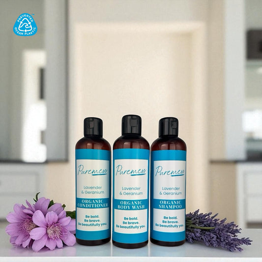 Coffret Cheveux et Corps Bio Lavande et Géranium – 3 x 250 ml