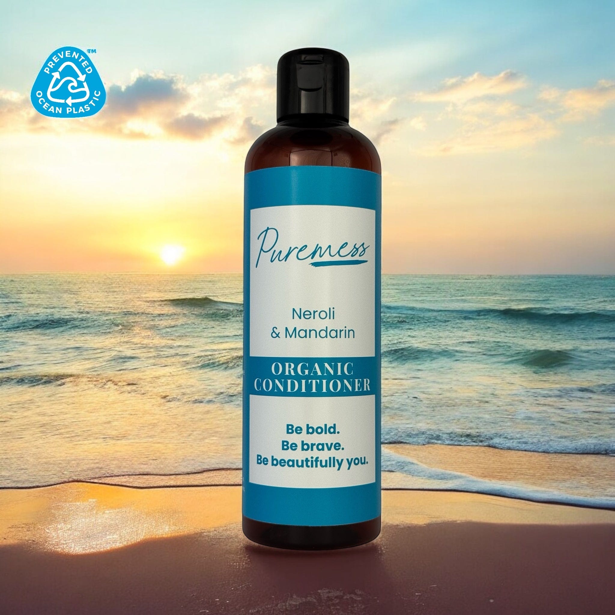 Neroli & Mandarin organic conditioner with sustainable packaging by Puremess, natural skincare for eco-friendly beauty,. - Neroli & Mandarin Organic Conditioner - PUREMESS SKINCARE