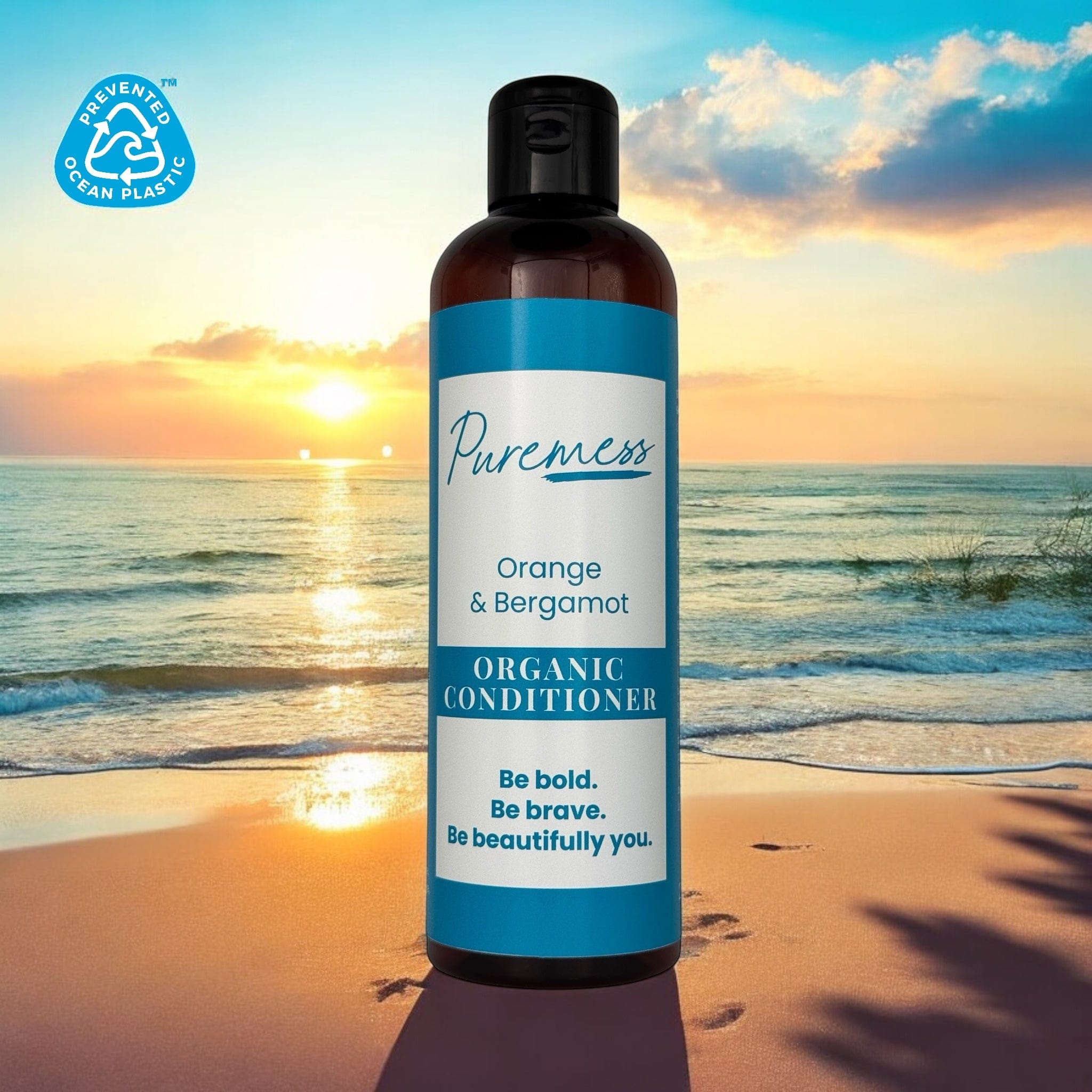 Puremess Orange & Bergamot organic conditioner with sustainable packaging, natural skincare, botanical ingredients, handmade . - Orange & Bergamot Organic Conditioner - PUREMESS SKINCARE