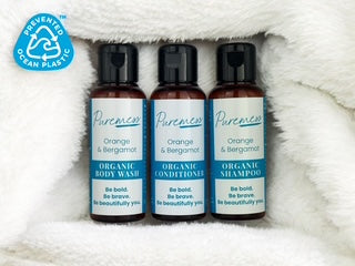 Orange & Bergamot Organic Hair & Body Gift Bundle – 3 x 50ml Travel Sizes